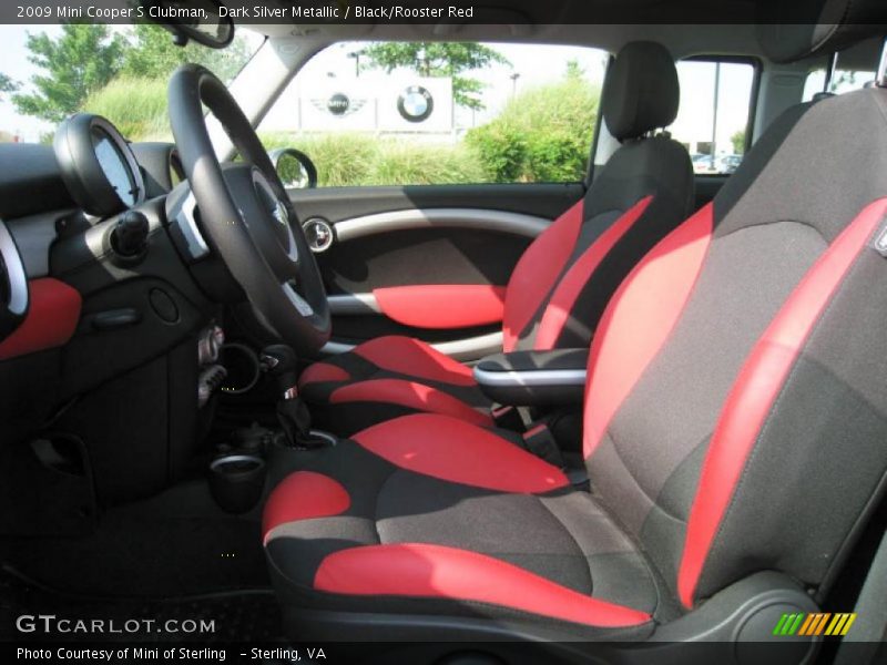 Dark Silver Metallic / Black/Rooster Red 2009 Mini Cooper S Clubman