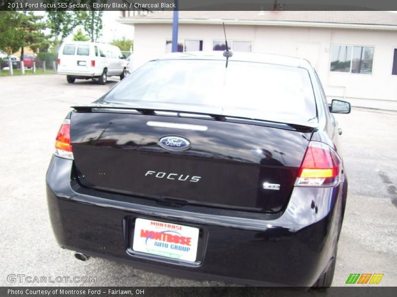 Ebony Black / Charcoal Black 2011 Ford Focus SES Sedan