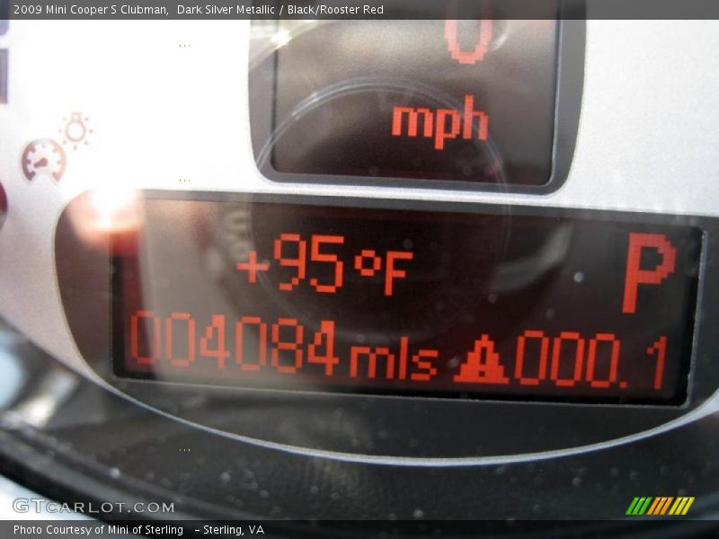 Dark Silver Metallic / Black/Rooster Red 2009 Mini Cooper S Clubman