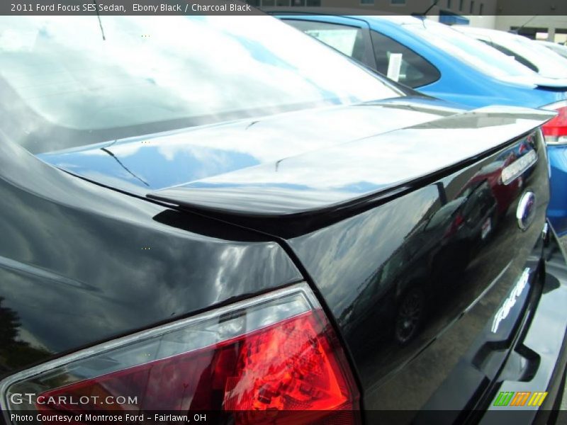 Ebony Black / Charcoal Black 2011 Ford Focus SES Sedan