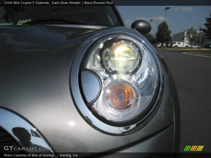 Dark Silver Metallic / Black/Rooster Red 2009 Mini Cooper S Clubman