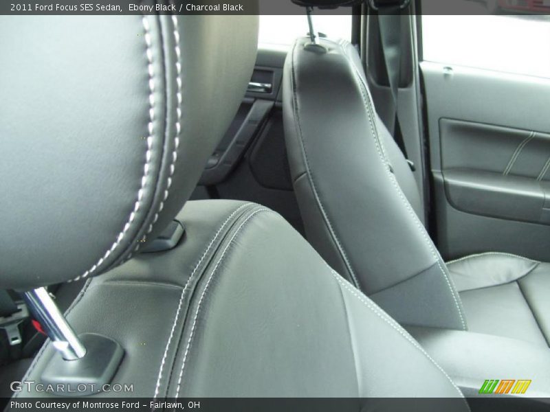 Ebony Black / Charcoal Black 2011 Ford Focus SES Sedan