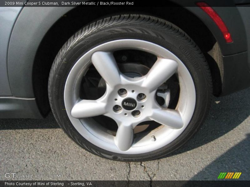 Dark Silver Metallic / Black/Rooster Red 2009 Mini Cooper S Clubman
