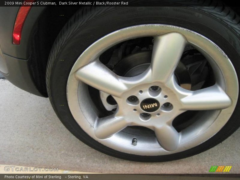 Dark Silver Metallic / Black/Rooster Red 2009 Mini Cooper S Clubman