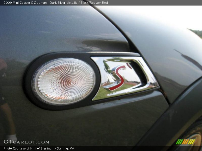 Dark Silver Metallic / Black/Rooster Red 2009 Mini Cooper S Clubman