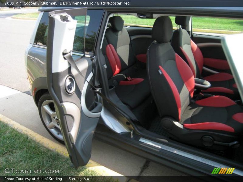 Dark Silver Metallic / Black/Rooster Red 2009 Mini Cooper S Clubman
