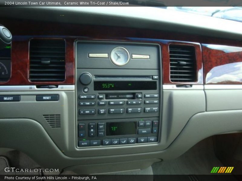 Ceramic White Tri-Coat / Shale/Dove 2004 Lincoln Town Car Ultimate
