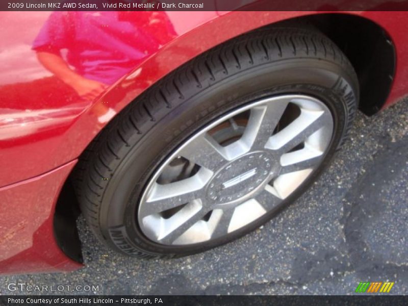 Vivid Red Metallic / Dark Charcoal 2009 Lincoln MKZ AWD Sedan