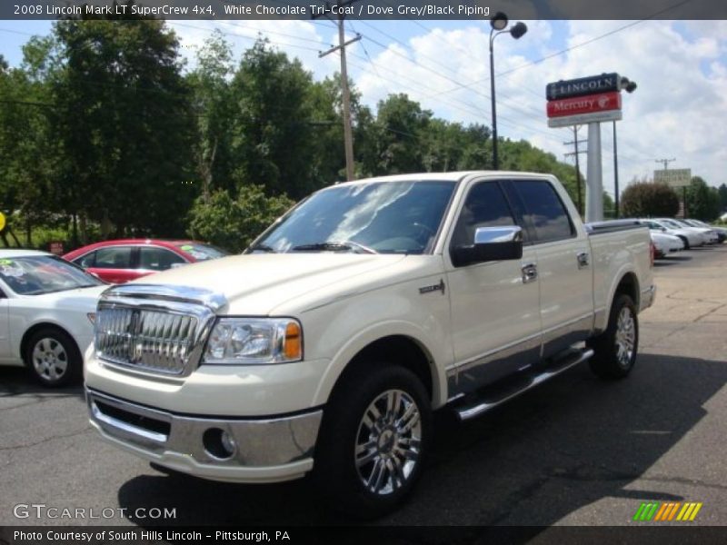 White Chocolate Tri-Coat / Dove Grey/Black Piping 2008 Lincoln Mark LT SuperCrew 4x4