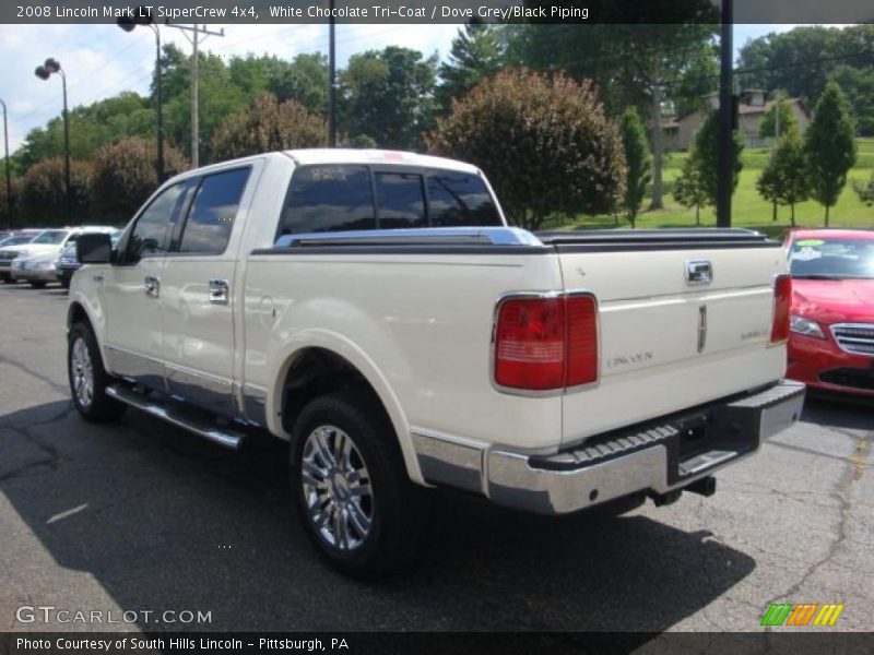 White Chocolate Tri-Coat / Dove Grey/Black Piping 2008 Lincoln Mark LT SuperCrew 4x4