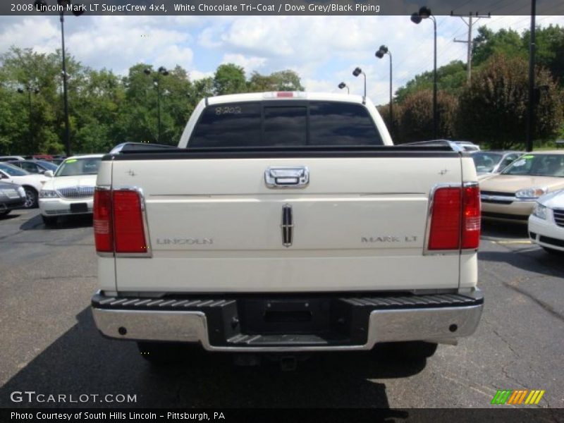 White Chocolate Tri-Coat / Dove Grey/Black Piping 2008 Lincoln Mark LT SuperCrew 4x4