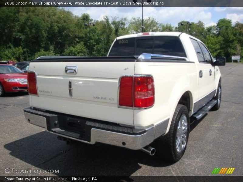 White Chocolate Tri-Coat / Dove Grey/Black Piping 2008 Lincoln Mark LT SuperCrew 4x4