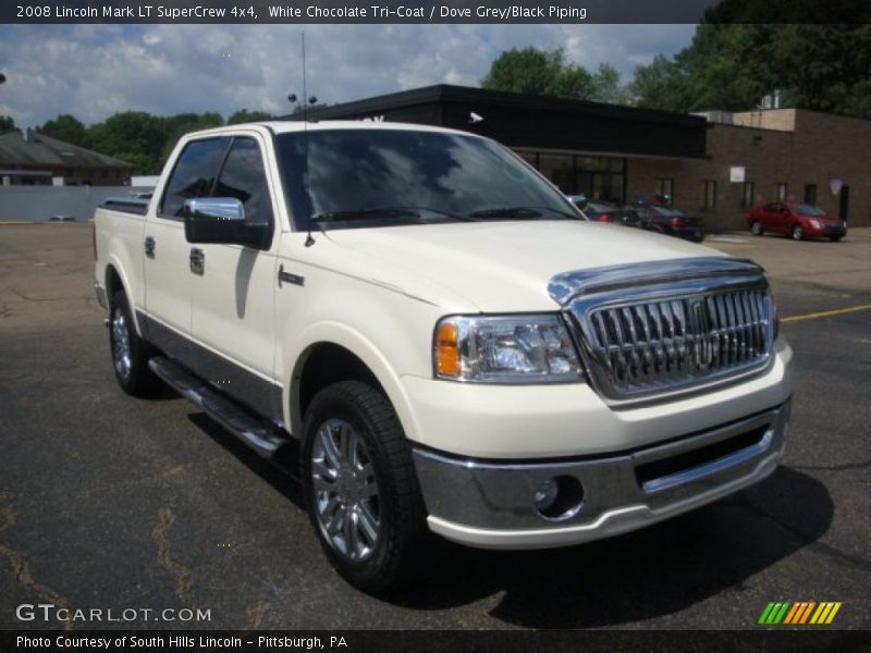 White Chocolate Tri-Coat / Dove Grey/Black Piping 2008 Lincoln Mark LT SuperCrew 4x4