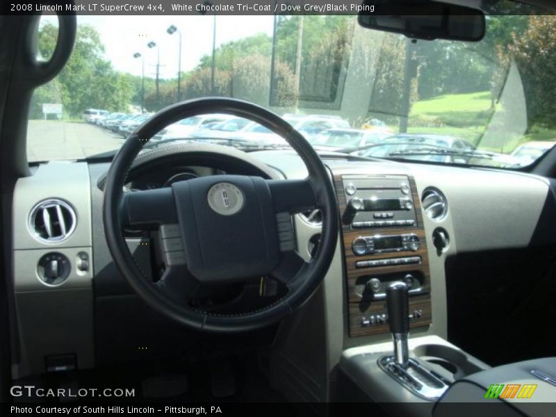 White Chocolate Tri-Coat / Dove Grey/Black Piping 2008 Lincoln Mark LT SuperCrew 4x4