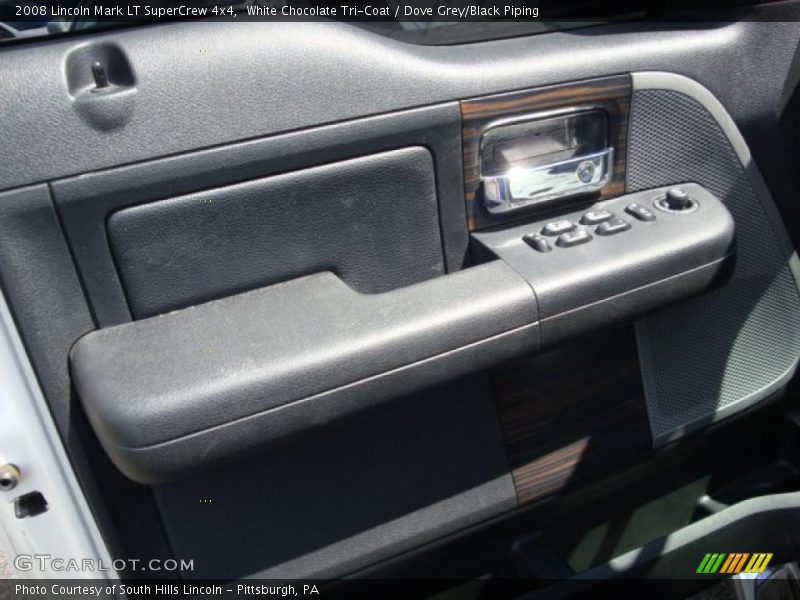 White Chocolate Tri-Coat / Dove Grey/Black Piping 2008 Lincoln Mark LT SuperCrew 4x4