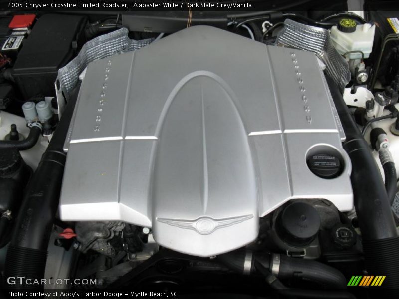 Alabaster White / Dark Slate Grey/Vanilla 2005 Chrysler Crossfire Limited Roadster