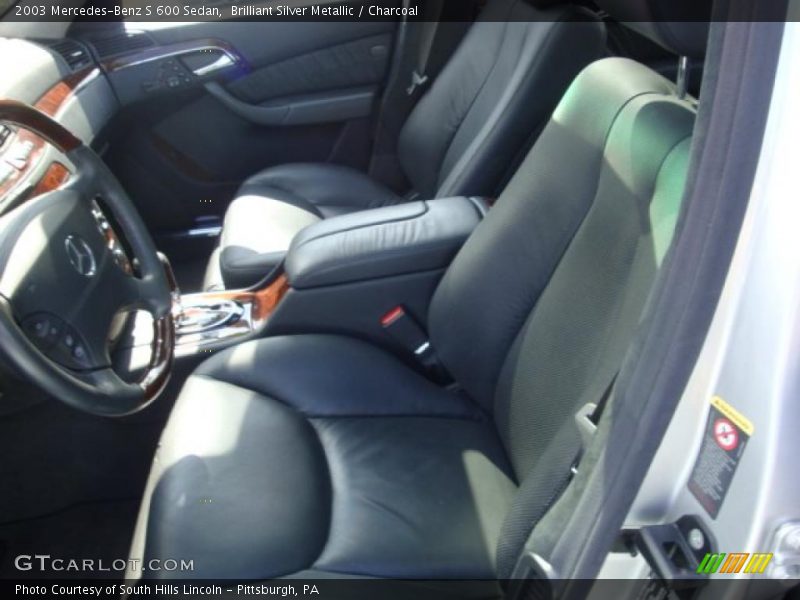 Brilliant Silver Metallic / Charcoal 2003 Mercedes-Benz S 600 Sedan