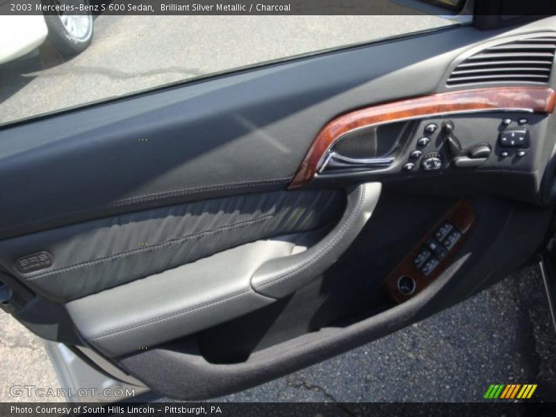 Brilliant Silver Metallic / Charcoal 2003 Mercedes-Benz S 600 Sedan