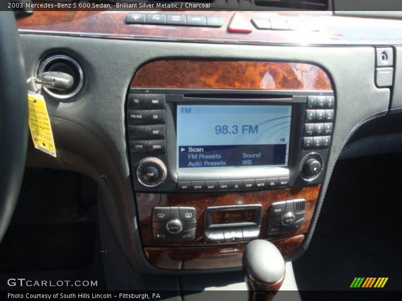 Brilliant Silver Metallic / Charcoal 2003 Mercedes-Benz S 600 Sedan