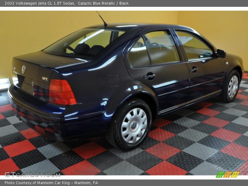 Galactic Blue Metallic / Black 2003 Volkswagen Jetta GL 1.8T Sedan
