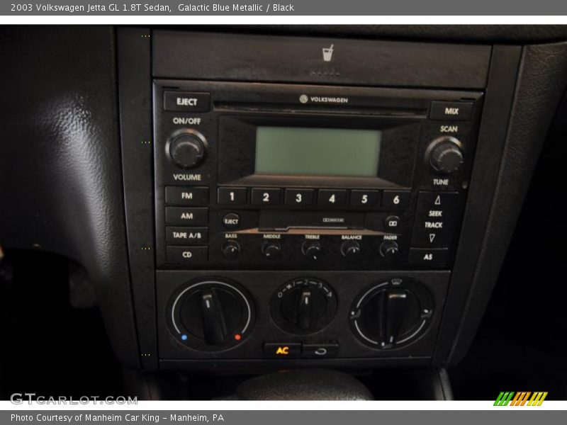 Galactic Blue Metallic / Black 2003 Volkswagen Jetta GL 1.8T Sedan