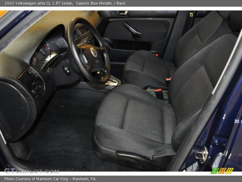 Galactic Blue Metallic / Black 2003 Volkswagen Jetta GL 1.8T Sedan