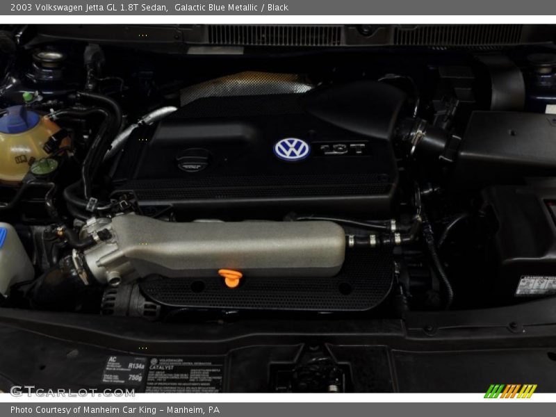 Galactic Blue Metallic / Black 2003 Volkswagen Jetta GL 1.8T Sedan