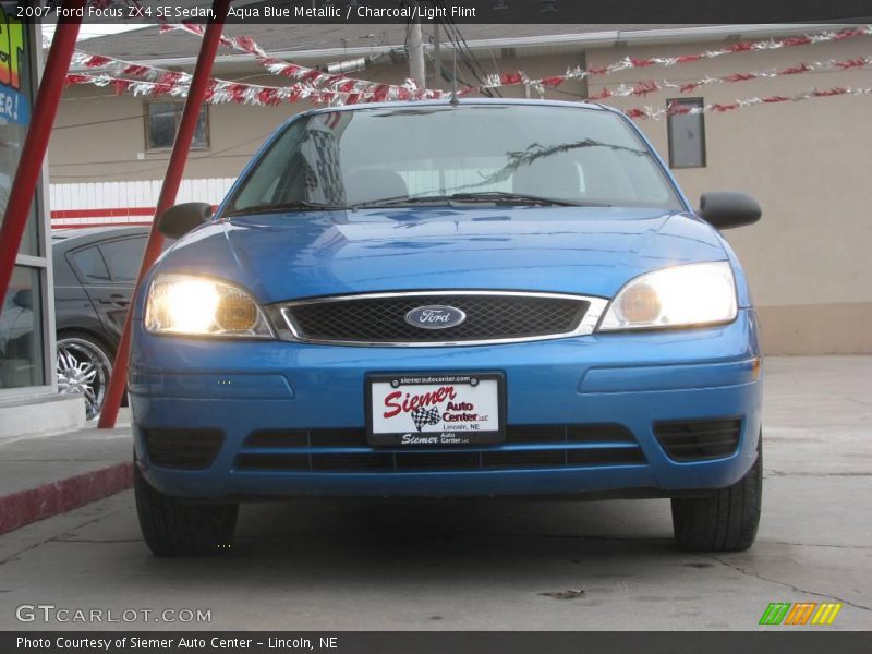 Aqua Blue Metallic / Charcoal/Light Flint 2007 Ford Focus ZX4 SE Sedan