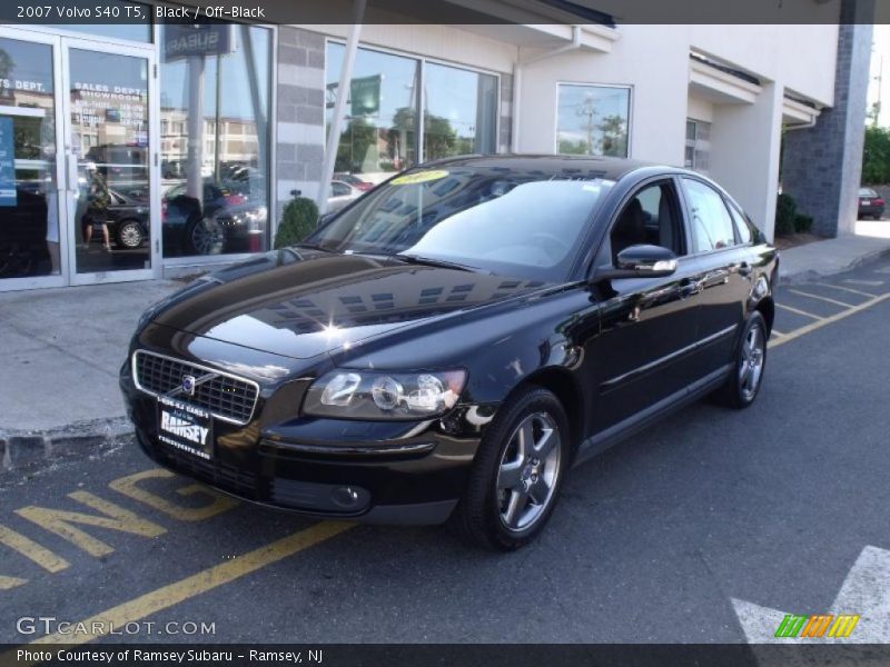 Black / Off-Black 2007 Volvo S40 T5