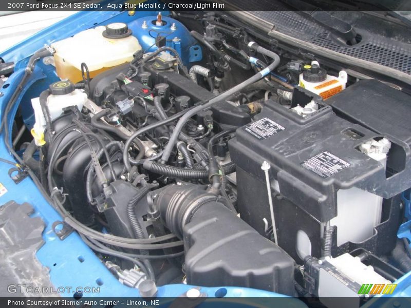 Aqua Blue Metallic / Charcoal/Light Flint 2007 Ford Focus ZX4 SE Sedan