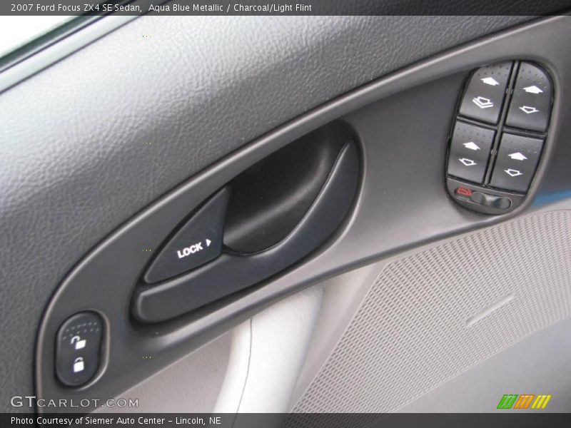 Aqua Blue Metallic / Charcoal/Light Flint 2007 Ford Focus ZX4 SE Sedan