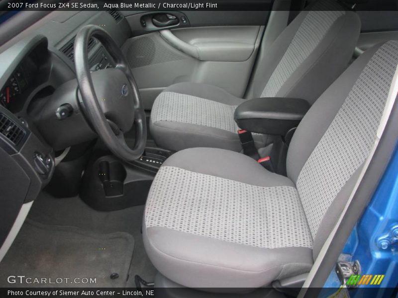 Aqua Blue Metallic / Charcoal/Light Flint 2007 Ford Focus ZX4 SE Sedan