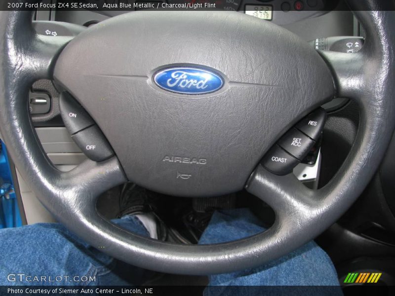 Aqua Blue Metallic / Charcoal/Light Flint 2007 Ford Focus ZX4 SE Sedan