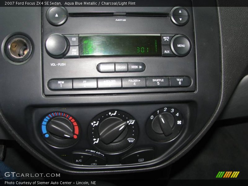 Aqua Blue Metallic / Charcoal/Light Flint 2007 Ford Focus ZX4 SE Sedan