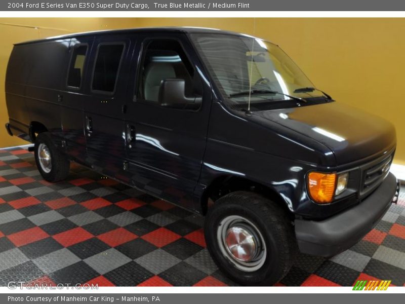 True Blue Metallic / Medium Flint 2004 Ford E Series Van E350 Super Duty Cargo