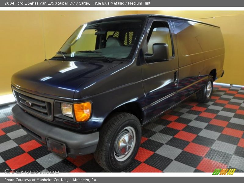 True Blue Metallic / Medium Flint 2004 Ford E Series Van E350 Super Duty Cargo