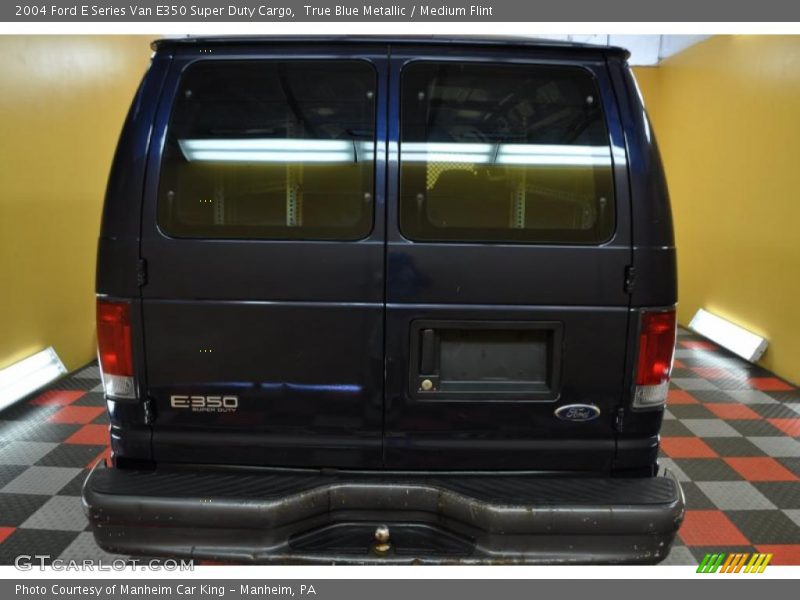 True Blue Metallic / Medium Flint 2004 Ford E Series Van E350 Super Duty Cargo