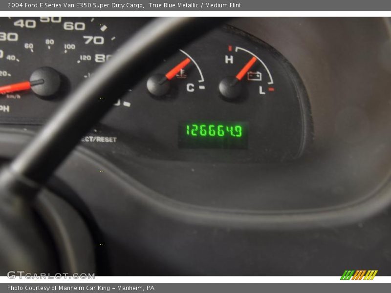 True Blue Metallic / Medium Flint 2004 Ford E Series Van E350 Super Duty Cargo