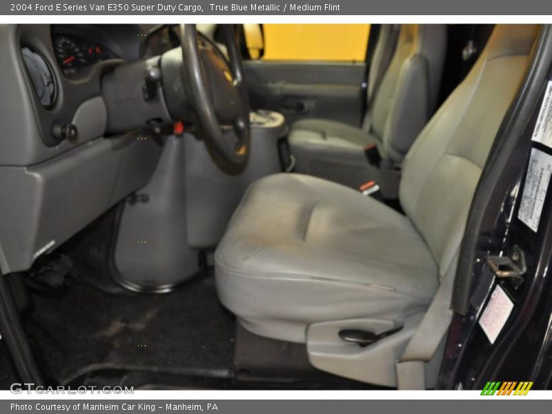 True Blue Metallic / Medium Flint 2004 Ford E Series Van E350 Super Duty Cargo