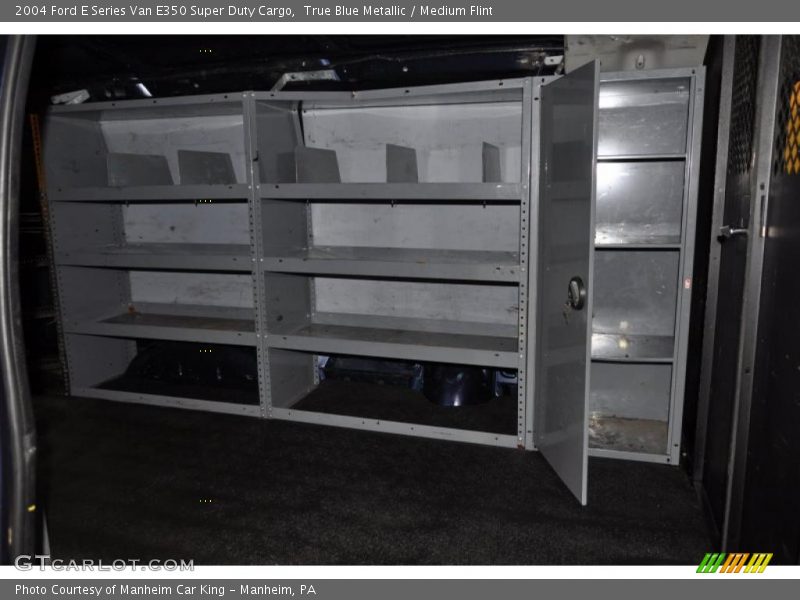 True Blue Metallic / Medium Flint 2004 Ford E Series Van E350 Super Duty Cargo