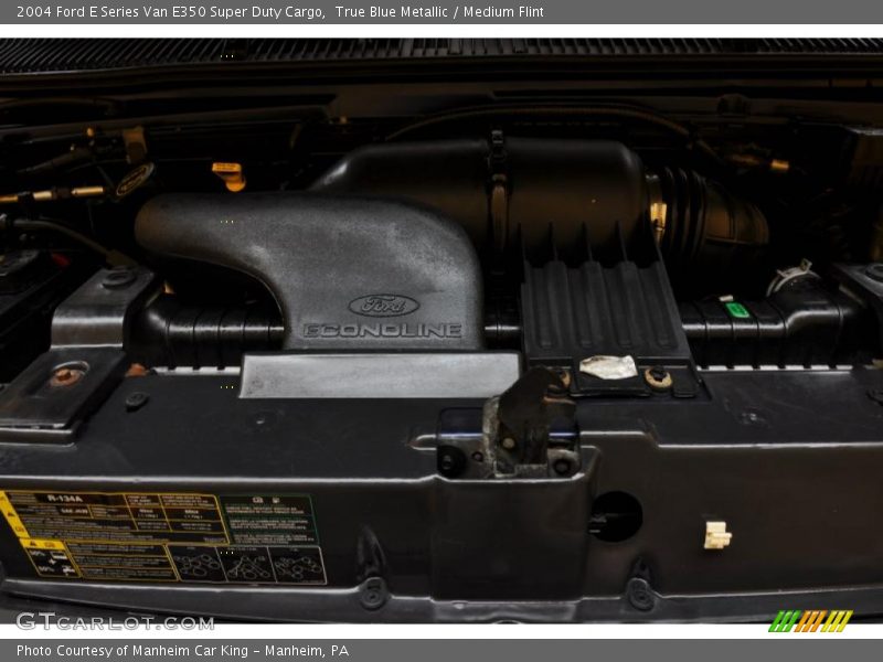 True Blue Metallic / Medium Flint 2004 Ford E Series Van E350 Super Duty Cargo