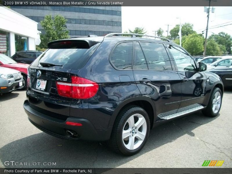 Monaco Blue Metallic / Grey Nevada Leather 2009 BMW X5 xDrive30i