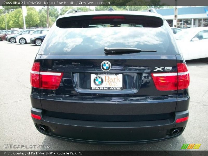 Monaco Blue Metallic / Grey Nevada Leather 2009 BMW X5 xDrive30i