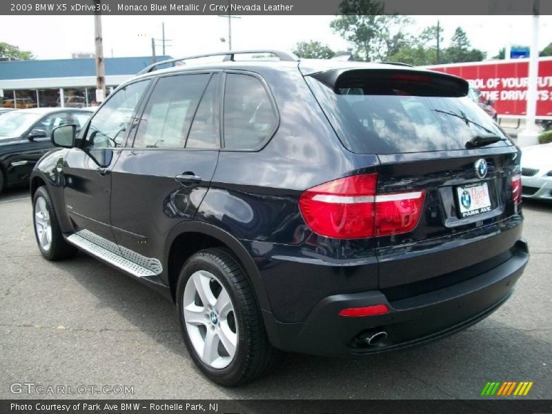 Monaco Blue Metallic / Grey Nevada Leather 2009 BMW X5 xDrive30i