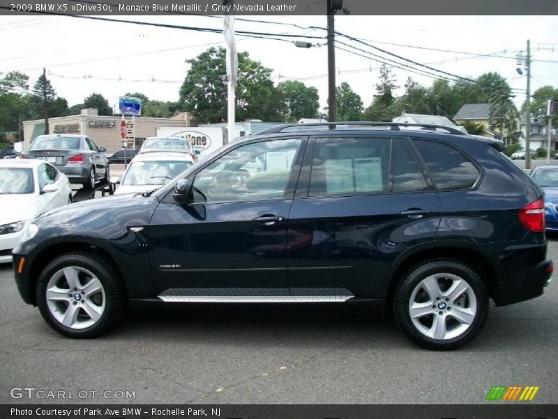 Monaco Blue Metallic / Grey Nevada Leather 2009 BMW X5 xDrive30i