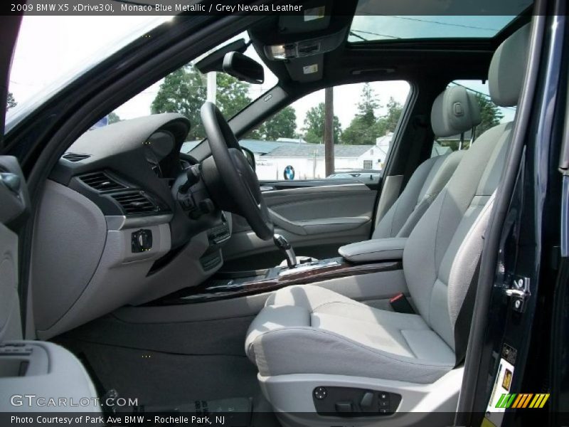 Monaco Blue Metallic / Grey Nevada Leather 2009 BMW X5 xDrive30i