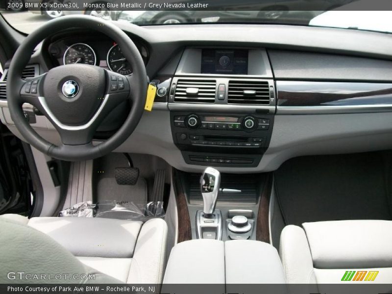 Monaco Blue Metallic / Grey Nevada Leather 2009 BMW X5 xDrive30i