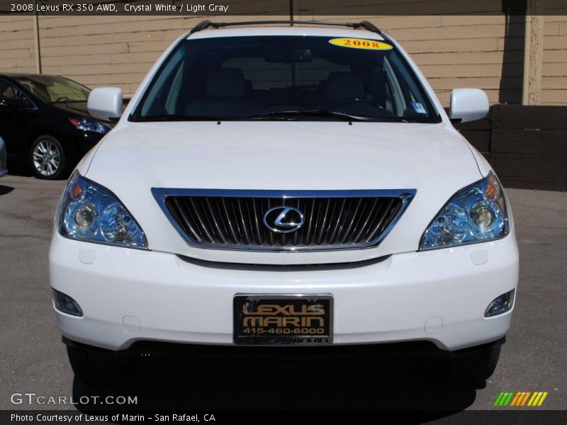 Crystal White / Light Gray 2008 Lexus RX 350 AWD