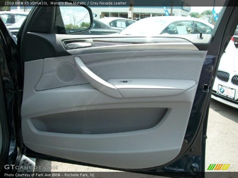 Monaco Blue Metallic / Grey Nevada Leather 2009 BMW X5 xDrive30i