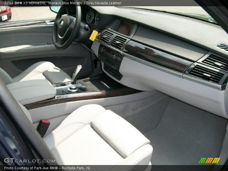 Monaco Blue Metallic / Grey Nevada Leather 2009 BMW X5 xDrive30i